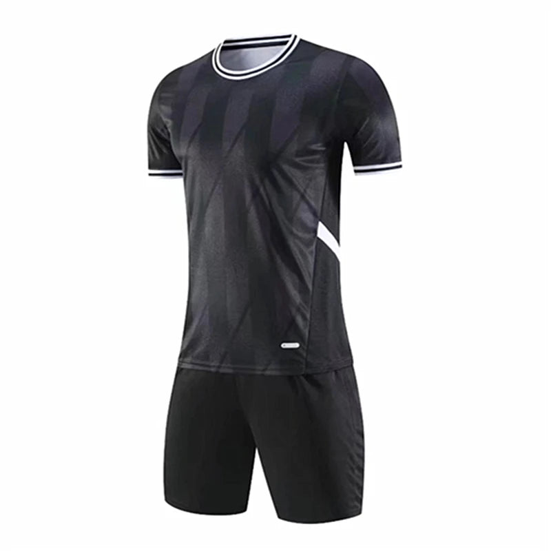 Soccer Uniform for Men Kids Sports Clothes breathable Football Jersey Sets Training Sportswear