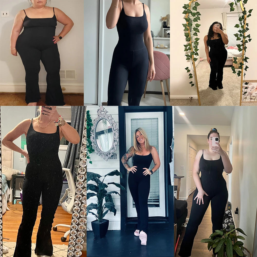 Jumpsuits Women Summer Sleeveless Yoga Clothing Solid Bodycon Rompers Backless Fashion Casual Streetwear Sporty Overall Women