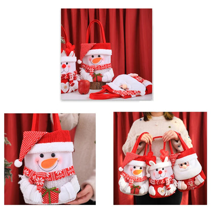 Hot Sale Christmas Gift Bag Christmas Eve Cartoon Candy Gift Bags Can Be Used for The Big Holiday Christmas Tote Bags