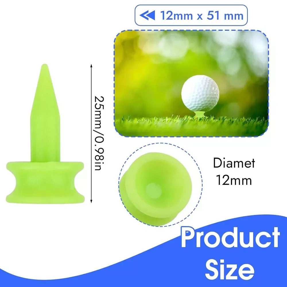 100Pcs/Pack Professional Golf Tees 25MM 0.98' Castle Green Golfer Accessory Plastic Golf Tees Perfect For Teeing The Ball