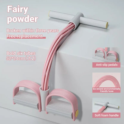 6-Tube Resistance Bands Yoga Pedal Puller