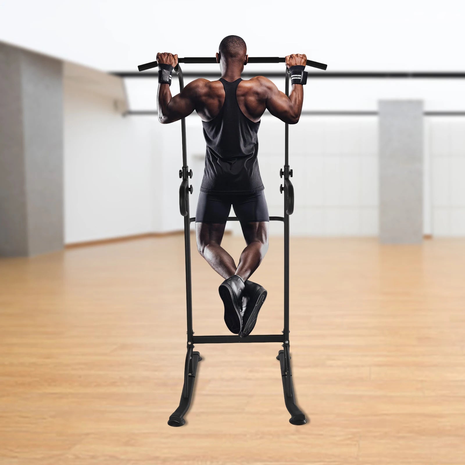 Power Tower Pull Up Bar Station Workout Dip Station for Home Gym Strength Training Fitness Equipment Height Adjustable Fitness