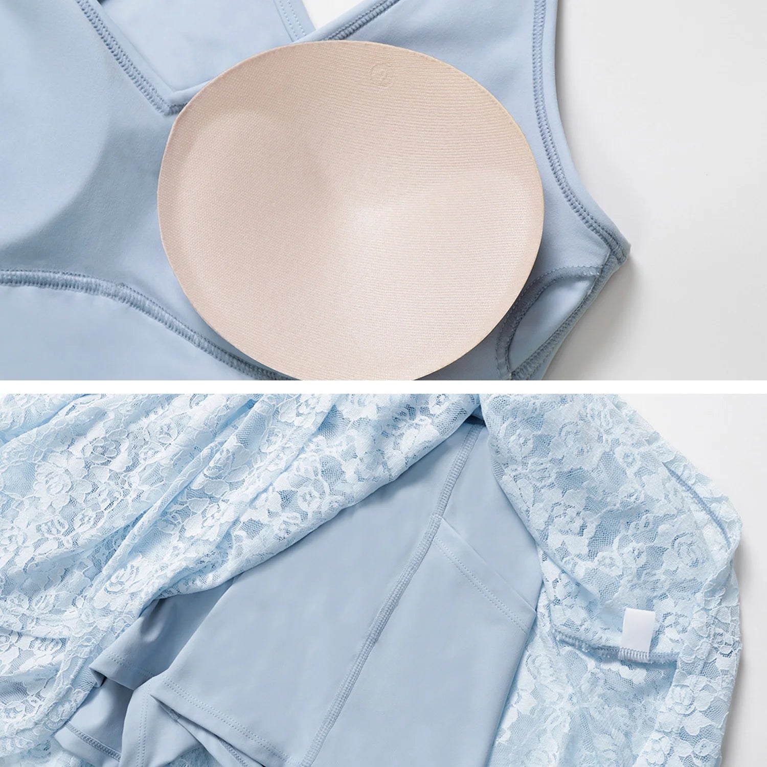 Yoga Set Workout Outfits Fitness Gym Tracksuit Lace nude yoga suit Mesh breathable running anti-slip tennis dress sports suit