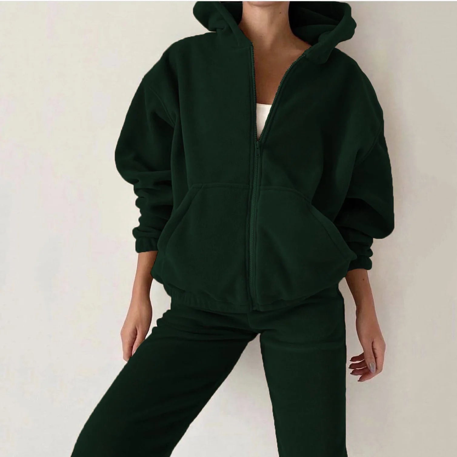 2pcs Women's Loose Sports Sweater Suit – Casual Streetwear Set
