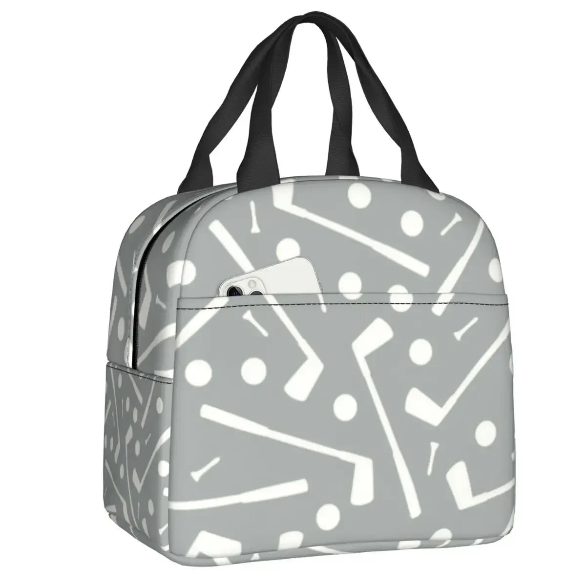 Ball Golf Insulated Lunch Bags for School Work Picnic Sports Golfing Golfer Portable Thermal Cooler Bento Box for Women Children
