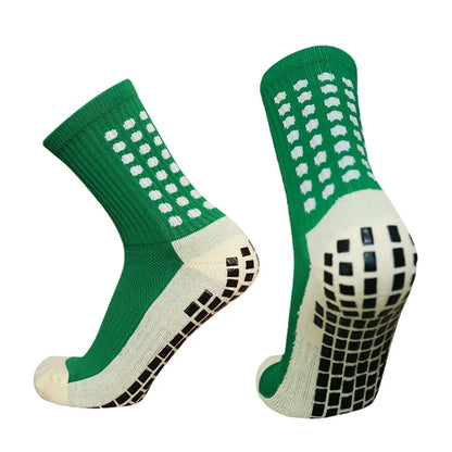New Anti-slip Soccer Socks Men Women Outdoor Sport Grip Football Socks EU 38-43 US6-9.5