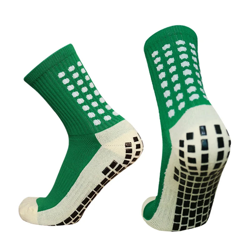 New Anti-slip Soccer Socks Men Women Outdoor Sport Grip Football Socks EU 38-43 US6-9.5