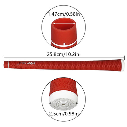 1PC Golf Club Grips Standard Men's Natural Rubber Soft Anti-slip High Quality Golf Irons/Woods Universal Grips 6 Colors