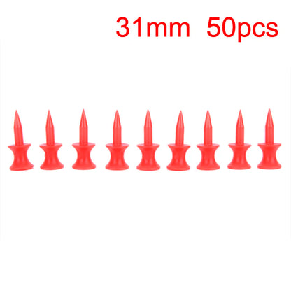 50Pcs Professional Golf Tees Perfect For Teeing The Ball Improve Accuracy Training Golf 25MM 0.98' Castle Green Golfer Accessory