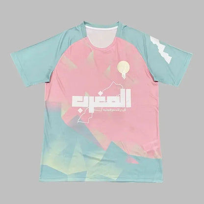 Morocco Soccer Training Jersey Men Women Clothing Special Player Version Breathable Quick Dry Elastic Sports Casual Moto T Shirt
