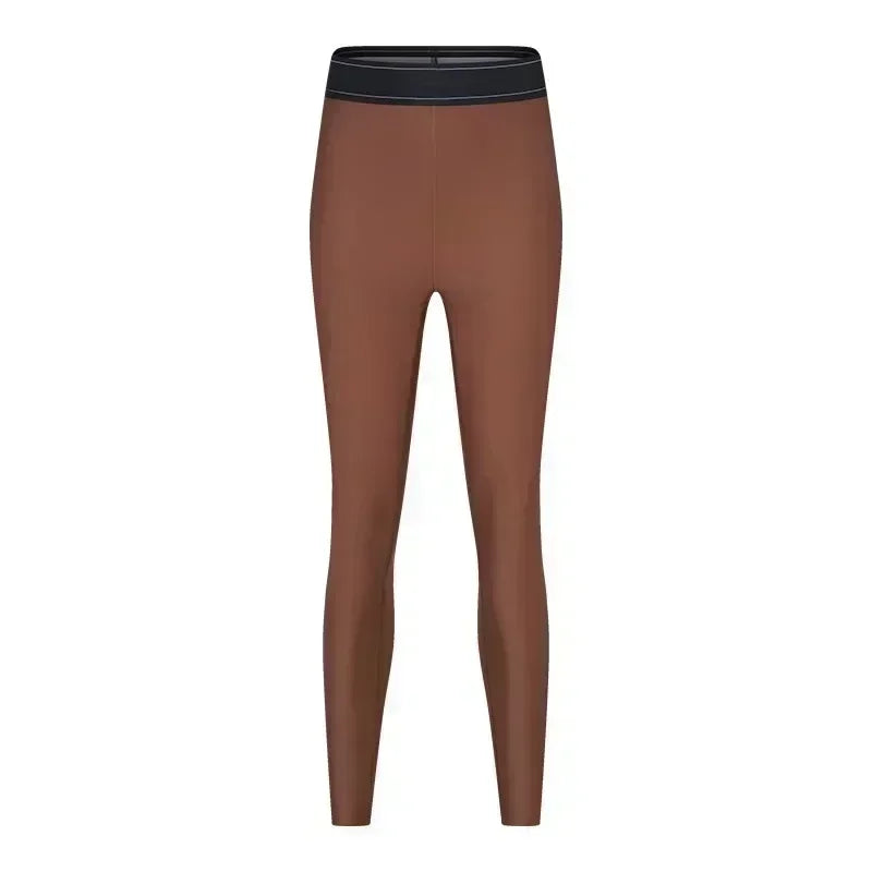 al Yoga clothing sports suit women high elastic hip lifting leggings thin fitness yoga pants shockproof gathering sports bra