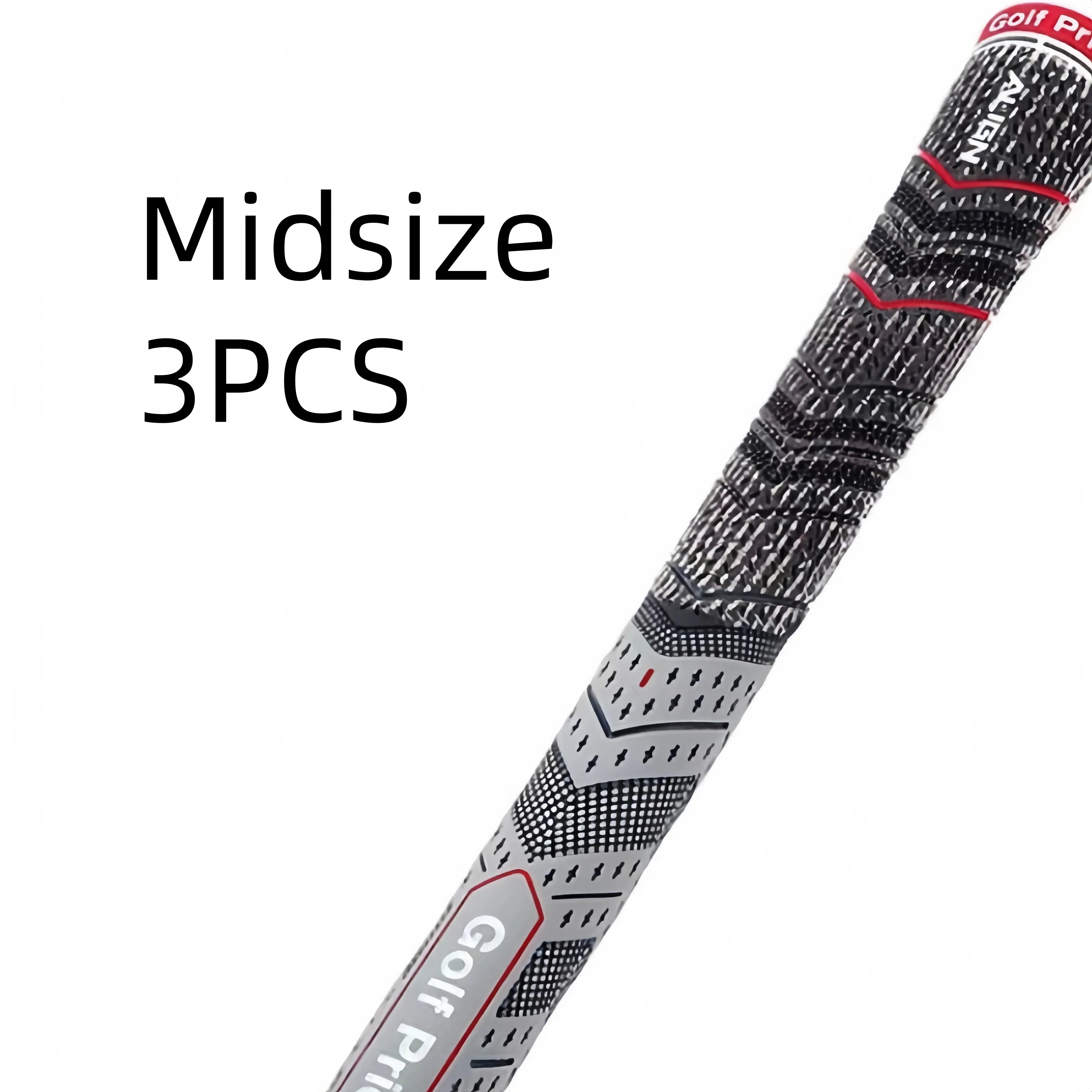 13pcs Golf Club Grips Set - Medium & Standard, Durable Rubber in Black, White, Blue, and Red with Textured Pattern for Enhanced