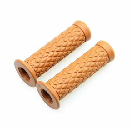 Universal 7/8" 22mm 24mm Retro Motorcycle Hand Grips Non-slip Rubber Handlebar Grips for Moto Scooter Motocross Motorbike Grips