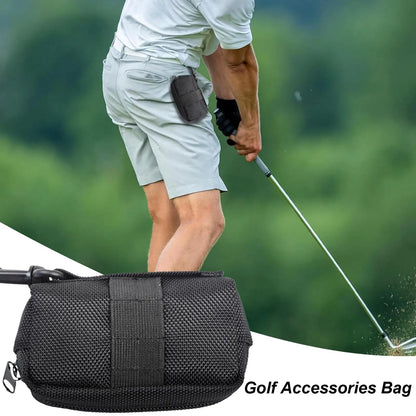 2025 Golf Ball Bag With Clip Golf Tee Holder Pouch Golf Ball Pocket Fanny Pack Lightweight Golf Ball Case Golf Accessories