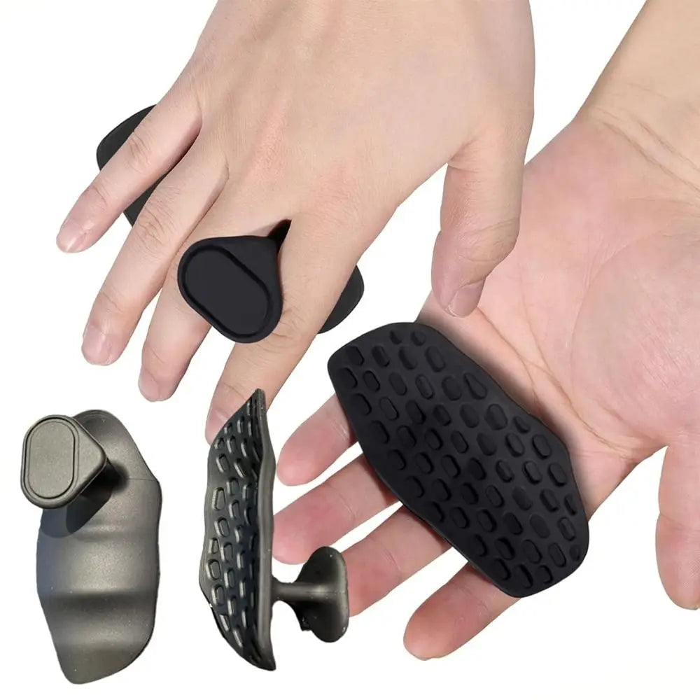 2PCS New Anti-Slip Workout Grips for Men Women Weight Lifting Deadlift Pull-Up Grips Finger Expander Grip Strengthener