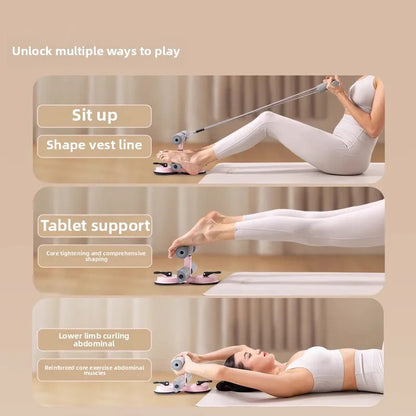 Sit-up Aids Home Use Abdominal Curling Tension Rope Fixed Feet Thin Stomach Sports Training Double Suction Cup Hook Foot Device
