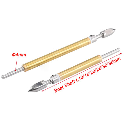 1Pc 4mm Stainless Steel Boat Shaft Prop Shaft + Copper Shaft Sleeve + Drive Dog +Prop Nut+Gasket/set For Rc Boat