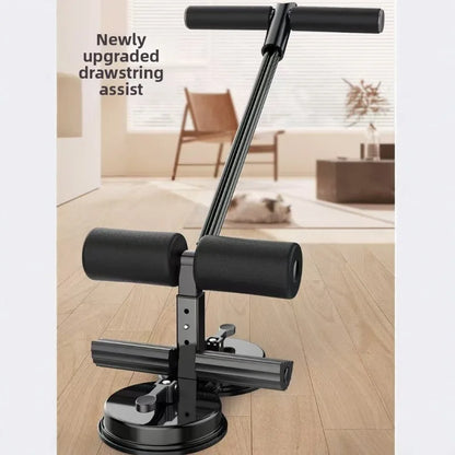 Sit-up aids double suction cups with drawstring fixed home midterm roll abdominal artifact fitness equipment for home use