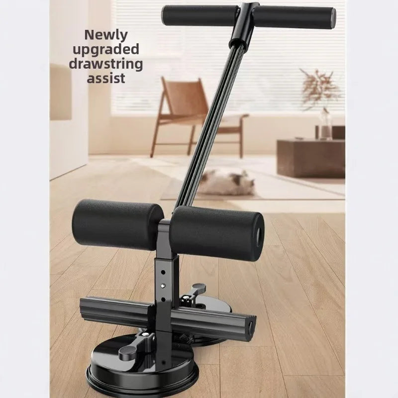 Sit-up aids double suction cups with drawstring fixed home midterm roll abdominal artifact fitness equipment for home use