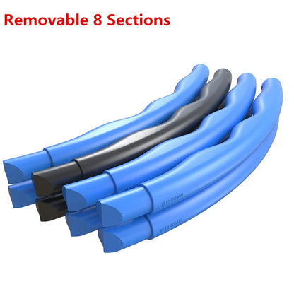 2024 Exercise Hoop Portable Exercise Fitness Removable 8 Sections Splicing Hoop Gym Equipment Waist Trainer