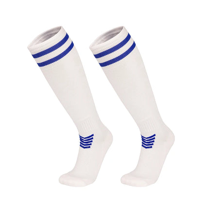 Towel Bottom Soccer Socks Breathable Knee High Training Long Stocking Adults Youths Kids Practical Competition Football Socks