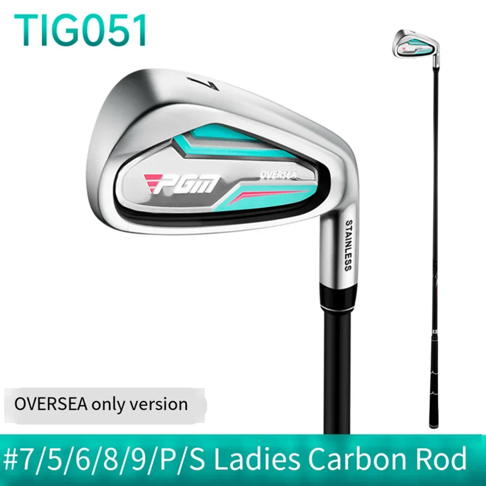 PGM Golf Clubs,#5/6/7/8/9/P/S IRON Right Handed Practice Pole, Men Women Carbon Shaft Stainless Steel Head Golf Clubs TIG051