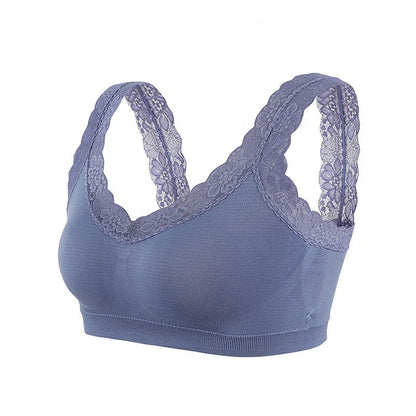 Lace Anti-slip Sports Bra Base Vest Top Sexy Push Up Bras For Women Beauty Back Wrap Chest Lingerie