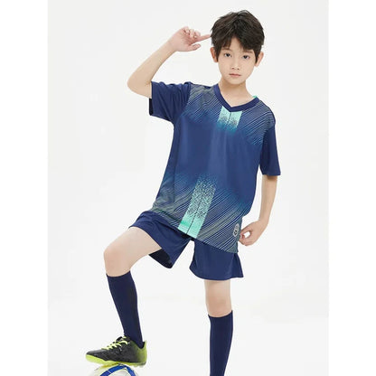 Children's Soccer Game Training Uniform Youth Team Uniform Set Infant Soccer Jersey with Quick-drying Soccer Uniform
