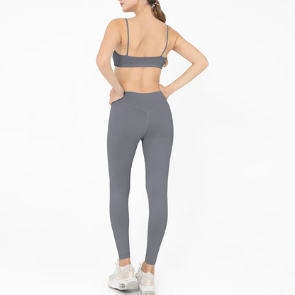 2 Pieces Yoga Set Women Gym Tracksuit Sport Bras Fitness Leggings Outfits Workout Suits Ladies Training Clothes Sets Sportwear