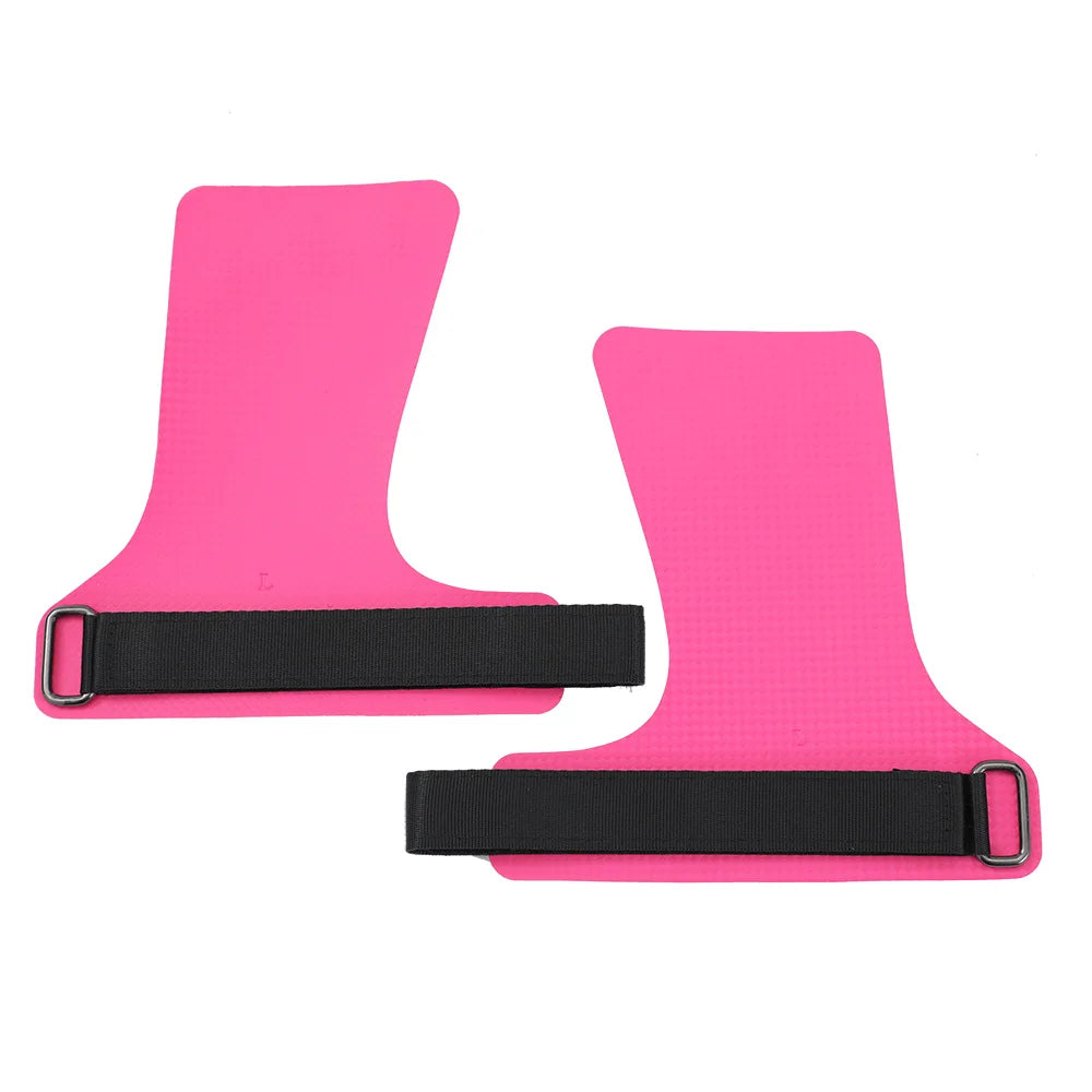 A Pair of Carbon No Finger Hole Hand Grips for Crossfit Pull Ups Cross Training Kettlebell Gymnastics Workout Palm Protector