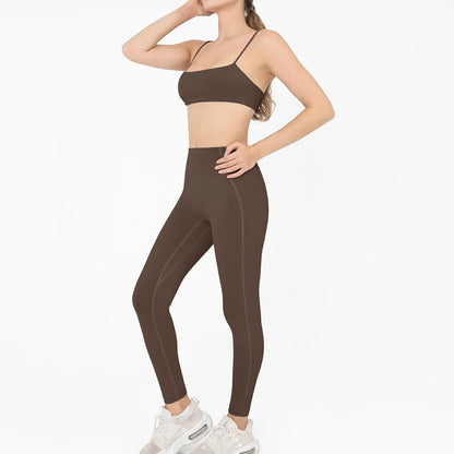 2 Pieces Yoga Set Women Gym Tracksuit Sport Bras Fitness Leggings Outfits Workout Suits Ladies Training Clothes Sets Sportwear