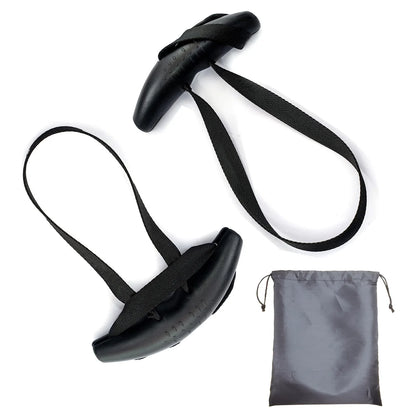 1pair Gym Pull Up Handles Rubber Grip Heavy Duty Cable Machine Handles Weight-lifting Gym Equipment