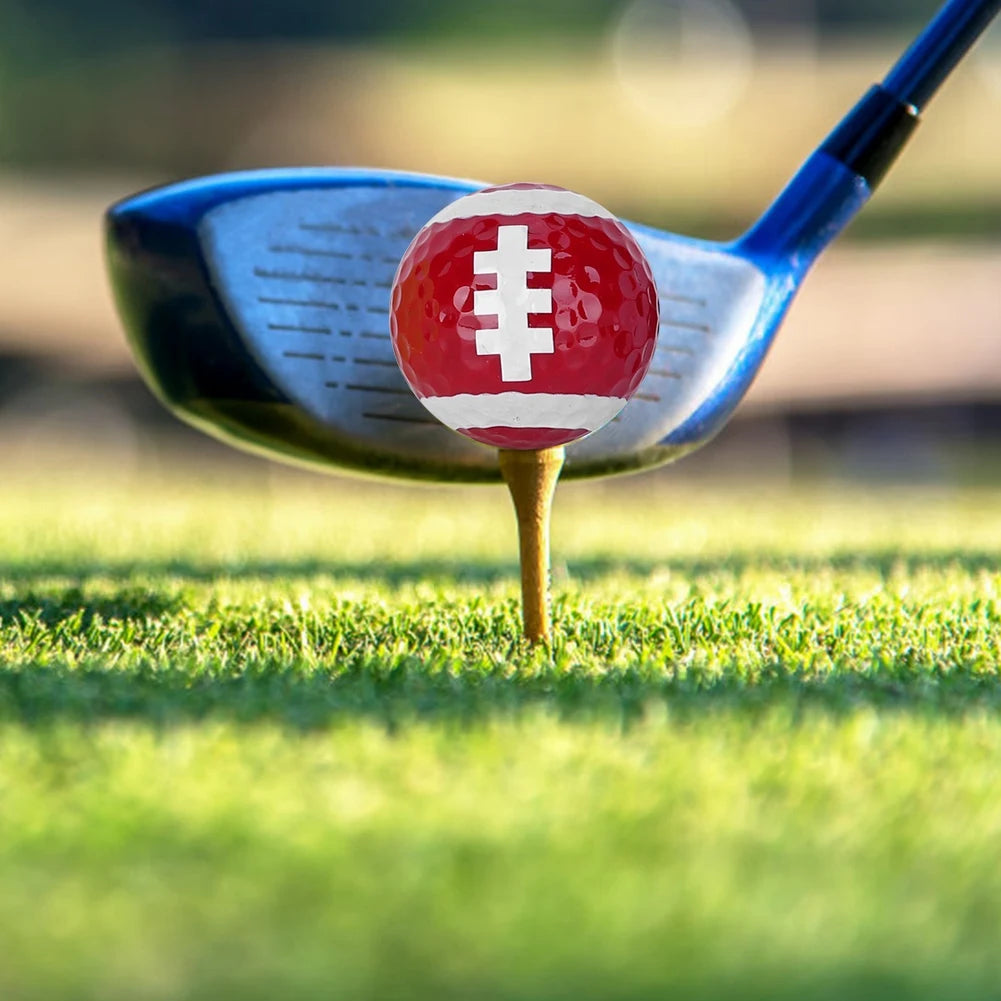 6Pcs Double Golf Balls Training Sports Gift Practice Driving Range Novelty Fun for Golfer Childrens Colored Cartoon Cute Indoor