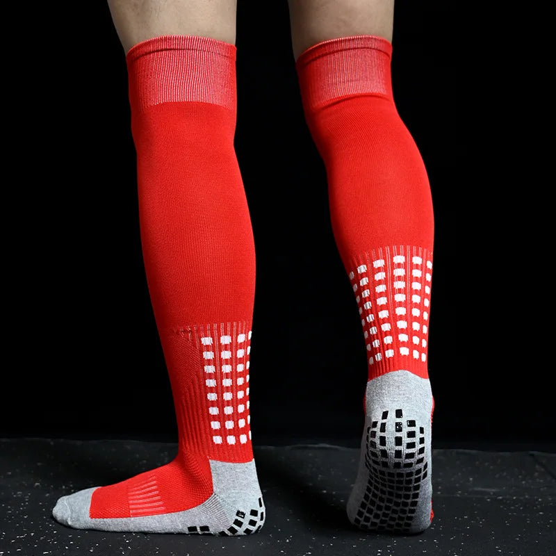 Men New Soccer Socks Breathable and Women Non-Slip Knee High Towel Bottom Cycling Hiking Sports Training Long Football Socks