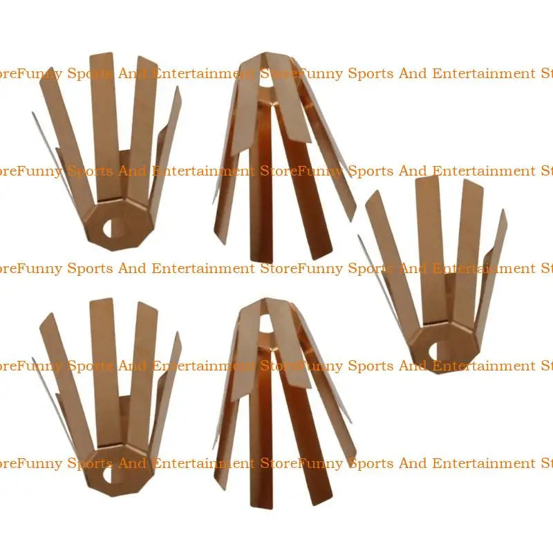 C4DE 5Pcs 8 Claw Golf Shaft Adapter Universals Brass Golf Shaft Adapter Shims Adjustable Shaft Angles for Most Shaft