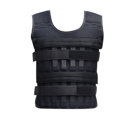 20kg Weighted Vest Adjustable Loading Weight Jacket Exercise Weightloading Gym Equipment Boxing Training Waistcoat Fitness Vest