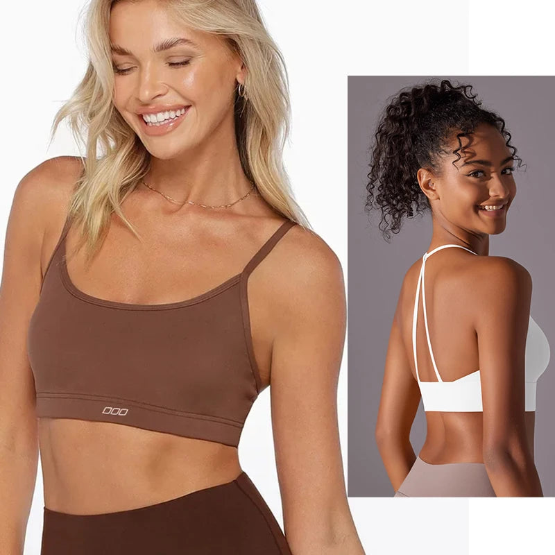 Sports Bra Women High Support Sports Top Push Up Yoga Bra Gym Workout Crop Top Fitness Underwear Running Brassiere Sportswear