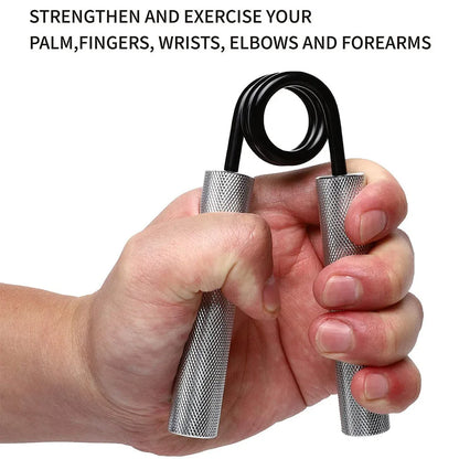 Aluminum Alloy Hand Gripper Spring Steel Sponge Sleeve Home Gym Fitness Equipment Men Arm Finger Strength Training Workout