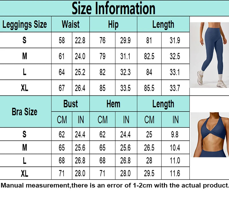2 Pieces Yoga Set Women Gym Tracksuit Sport Bras Fitness Leggings Outfits Workout Suits Ladies Training Clothes Sets Sportwear