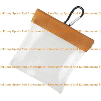C4DE Golf Tees Golf Balls Bag With Clip Light Weight Golf Tees Holder Clear Storage Bags Outdoor Sports Golf Supplies