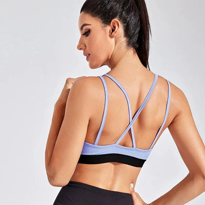 Sports Bra Sports Underwear Women Shockproof Sagging Resistant Yoga Vest Fitness Bra Integrated Professional Running