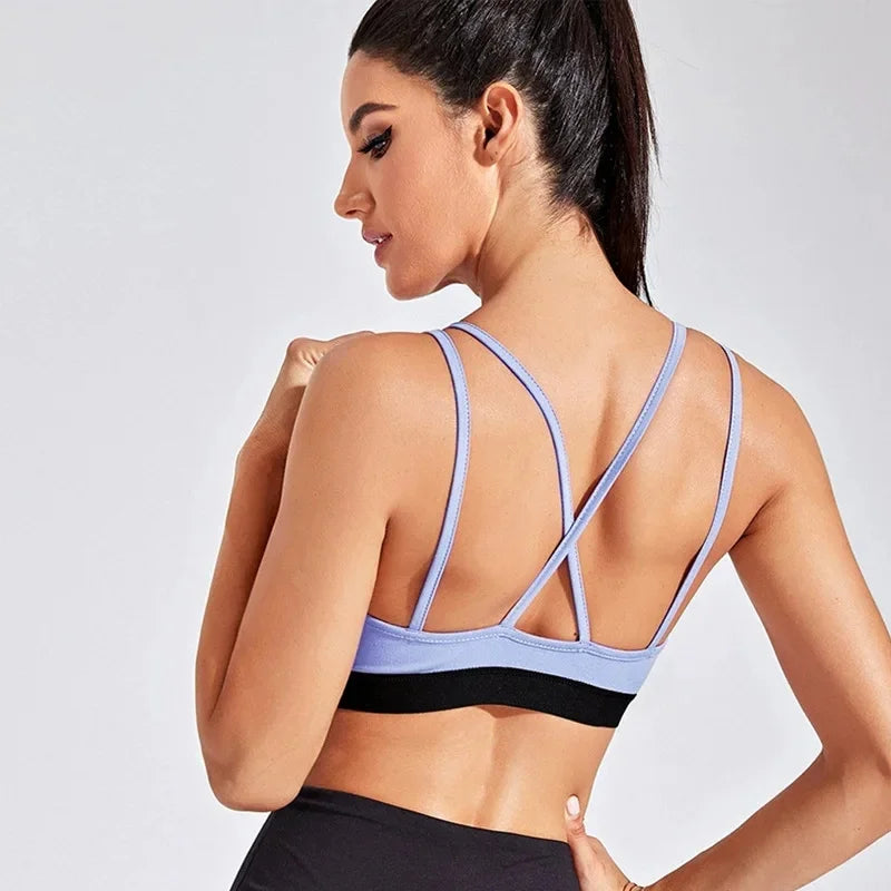 Sports Bra Sports Underwear Women Shockproof Sagging Resistant Yoga Vest Fitness Bra Integrated Professional Running