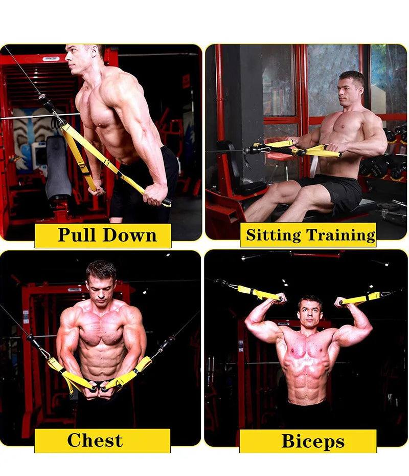 Tricep Rope Cable Attachment – Push/Pull Gym Handle