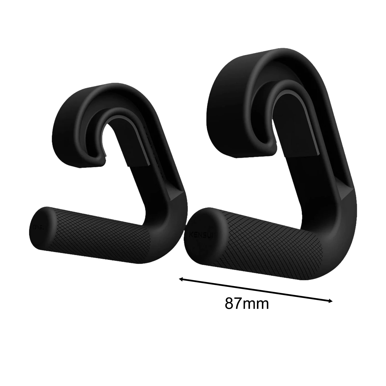 2 Pcs Hook Fitness Handle Multi-functional Exercise Suspension Grip Pull Down Machine Attachment Non Slip for Gym Strength Train