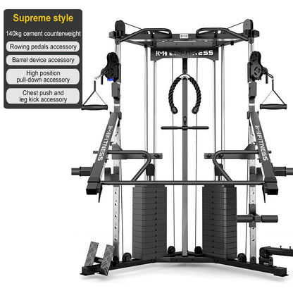 Gym commercial small bird dual arm machine comprehensive training device, multi-functional gantry strength fitness equipment