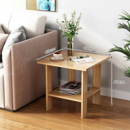 Simple Bedside Table Solid Wood Stable Load-bearing Capacity Multi-layer Stable Large Storage Area Modern Home Bedroom Furniture