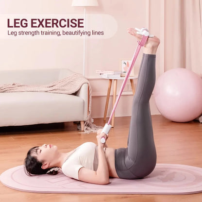 Resistance Bands 6-Tube Yoga Pedal Puller Resistance Band At Home Multifunctional Portable Tension Rope Bands Waist Arm Training