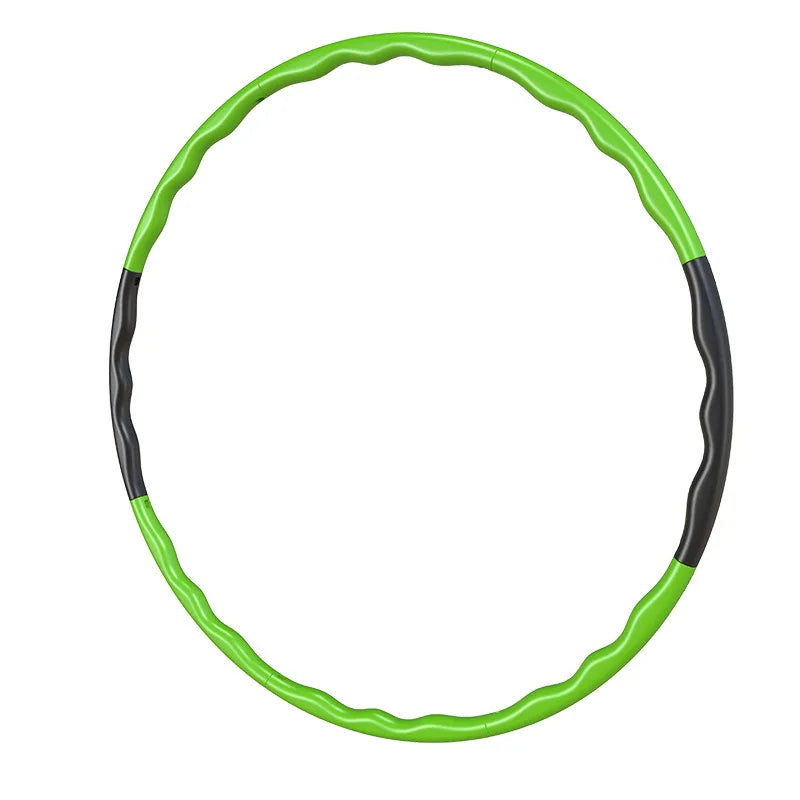 2024 Exercise Hoop Portable Exercise Fitness Removable 8 Sections Splicing Hoop Gym Equipment Waist Trainer