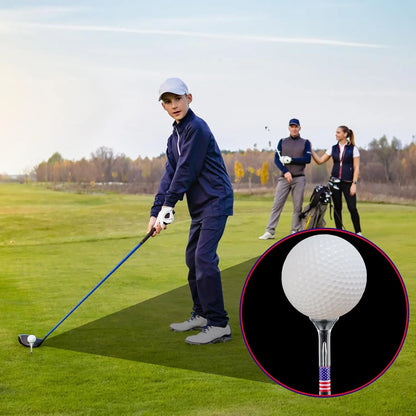 Premium Golf Tees,Unbreakable Transparent Plastic Golf Tees, Reduces Friction & Side Spin, 30Count