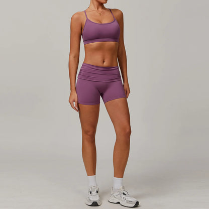 Yoga Clothes 2 PC Women's Tracksuit Athletic Wear Pilates Fitness Suit Gym Workout Push Up Clothes Sports Leggings Fitness Suit